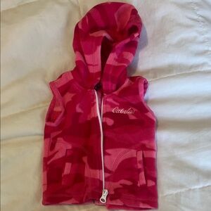 Cabela's Pink Camouflage Kids Hoodie Vest